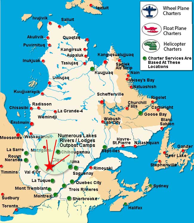 Clova Air Charter Directory
